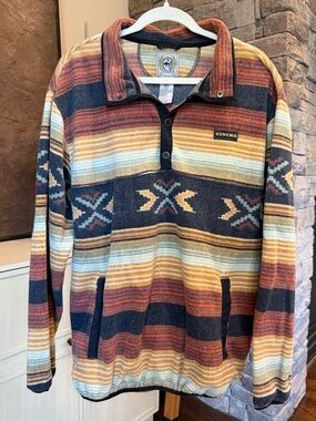 Cinch Men's Multicolor Striped Pullover Sweater